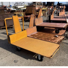 32" x 53" Steel Deck Cart with Handle